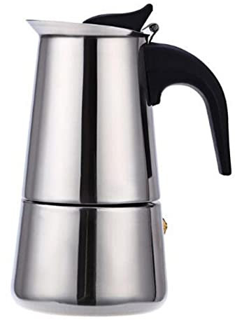 meowko 2/4/6/9 Tazze Caffettiera in Acciaio Inox Moka Espresso Latte Piano Cottura Filtro Moka Caffettiera Caffettiera per Cucina