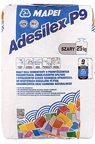 Colle universelle de ciment pour carrelage et pierre naturelle jakADESILEX P9 gris 25kg