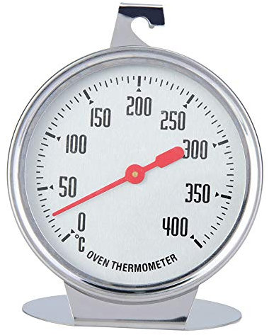 Zerodis Backofen-Thermometer, Stand-Up-Zifferblatt-Ofen-Thermometer, Edelstahl, Große Anzeige, Küchen-Backständer, Allein Thermometer, Langlebiger Stahl Zum Grillen