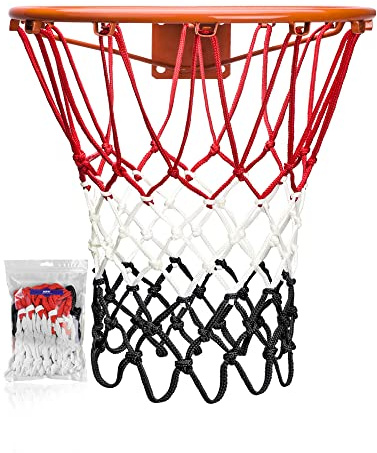 XXXYYY Basketball Net Replacement Heavy Duty, 2023 Professional On-Court Quality, Fits Outdoor Indoor Standard Rim, All Weather Anti Whip