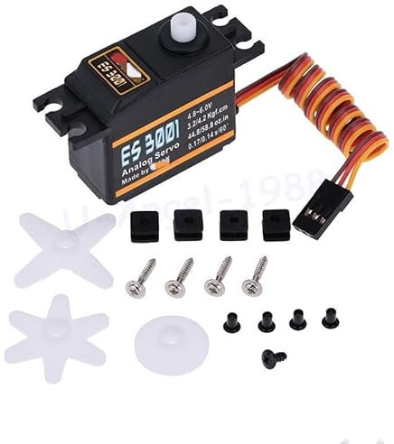 APEFIT Aber sie gewinnen ja auch for EMAX ES3001 Standard 43g Servo for RC Hubschrauber Boot Flugzeug (ES08A ES08MA ES08MD Großhandel) Ersatzteile sind vorhanden (Color : 4 Pieces)
