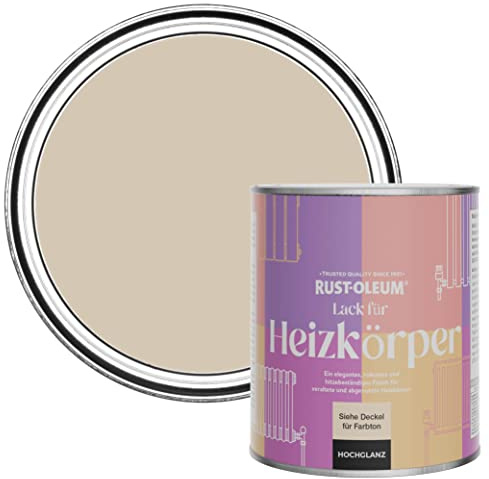Rust-Oleum Beige Heat Resistant Radiator Paint in Gloss Finish - Butterscotch 750ml