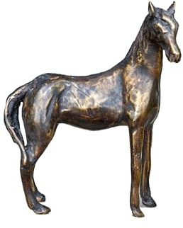 IDYL Bronze-Skulptur Pferd stehend