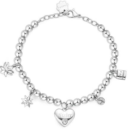 Brosway Damarmband i stål med hjärtsymbol, damarmband chakra-kollektion - BHKB167