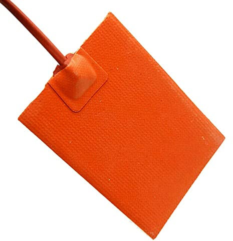 Herklotzn Coussin thermique en silicone pour voiture 12 V 13 x 23 cm Bloc de cylindre de moteur Plaque chauffante de réservoir d' hydraulique Coussin thermique pour réservoir d'eau