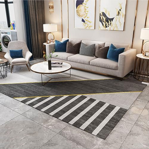 Alfombra de área con calefacción de estilo geométrico, alfombra de suelo con calefacción, alfombra calefactora impermeable para sala de estar, comedor, dormitorio, oficina,Geometry 3#,160*240cm