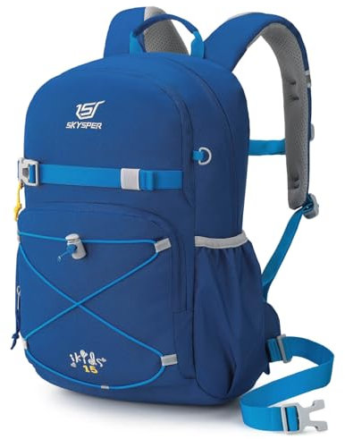 SKYSPER Kinderrucksack 15L komfortabler Wanderrucksack Kinder Rucksack Wandern für Jungen & Mädchen Outdoor