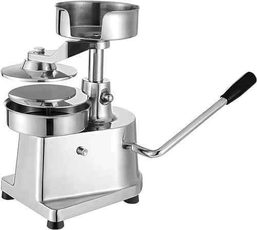 BTURYT Hamburger-Patty-Maker for zu Hause, kommerzieller Burger-Former, robuste 6-Zoll-Burgerpresse mit 1000 Stück Patty-Papier, formendes Edelstahl-Presswerkzeug