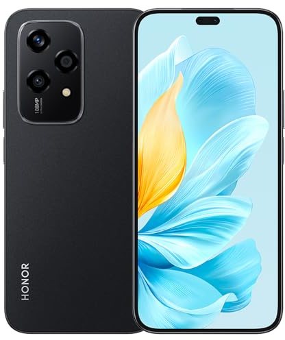 HONOR 200 Lite 5G Smartphone,8GB+256GB,Triple Camera 108MP+5MP+2MP,Octa Core MediaTek Dimensity 6080(6nm), Mobile Phones,AMOLED 6,7’,4500mAh/Dual SIM/GPS,MagicOS 8.0/Android 14,Black