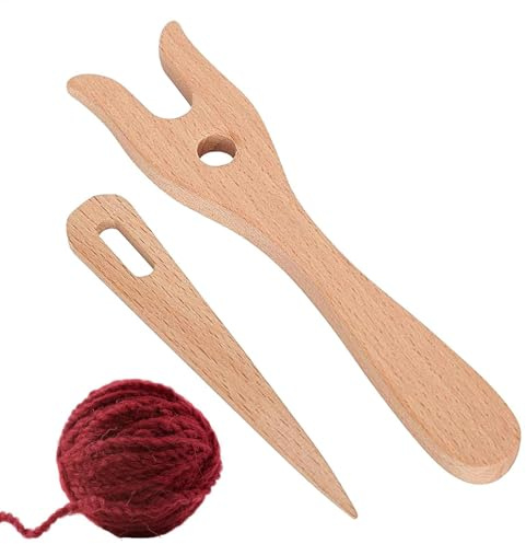 Forchetta per Maglieria | Set di Aghi Decorativi con Grande Orecchio | per Maglieria, Utensili per intrecciare, Cucito, forcelle Intrecciate, uncinetti, Set di Aghi per Maglieria