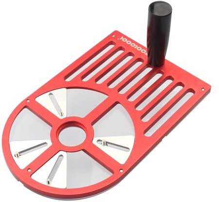 TOOLCOOL Universal Trim Router Base Plate Router Accessories Aluminum Alloy Clear Acrylic Sub Base Fits for DeWalt, Makita, Festool, Milwaukee Router etc