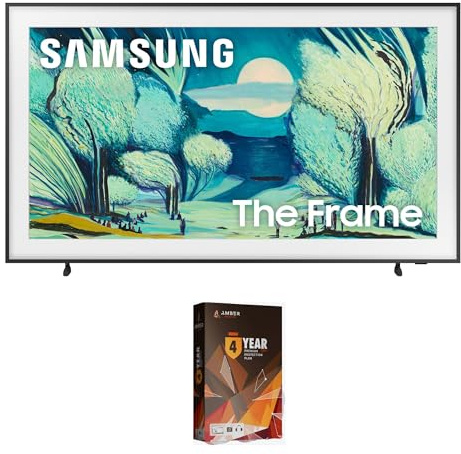 SAMSUNG QN55LS03FAFXZA 55 Inch The Frame QLED 4K Art Mode Vision AI Smart TV with 4 Year Amber Protection Plan (2025)