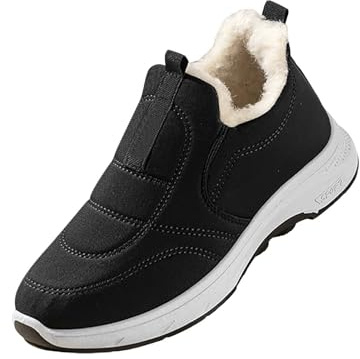 Winterstiefel Damen Gefüttert Schneestiefel Kurzschaft Stiefel Mit Rutschfest Sohle Runde Zehe Orthopädische Schuhe Kurzstiefel Bequem Warm Stiefeletten Outdoorschuhe Damenschuhe Slip On Winterboots
