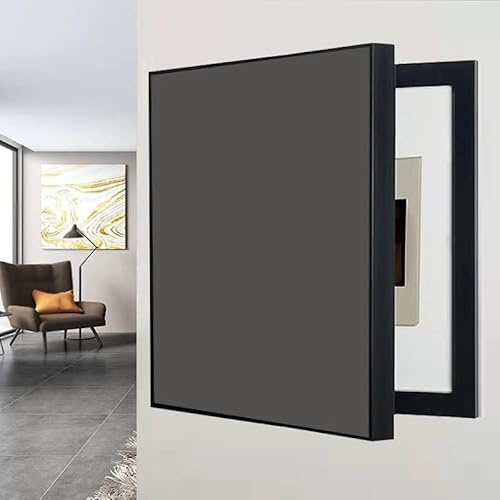 Sicherungskasten Abdeckung, Stromkasten Verkleidung Einfarbige, Einfach zu Installierende, Flip Cover Design, Für Büro Esszimmer Heimdekoration(Dark Gray,45 * 55cm/17 * 21in)