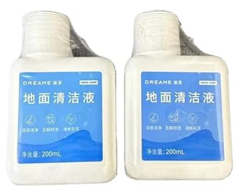Xqscvqwfa 200ml Floor Cleaning Solution Compatible For Dreame X40 Ultra X50 Ultra L10s Ultra L20 Ultra & X40 Pro Ultra Robot(2pcs)