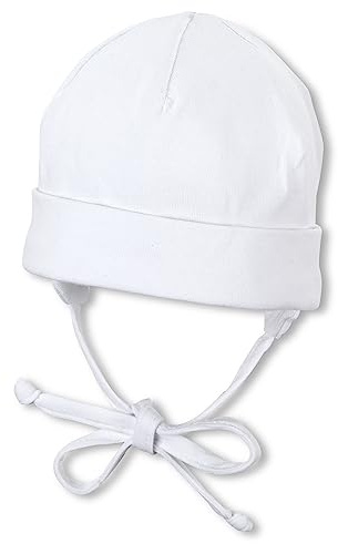 Sterntaler OCS Beanie Uni - Baby Beanie Mütze aus Singlejersey (Bio) - Jungen Kopfbedeckung mit Umschlag und Ohrenklappen - Baby und Kinder Übergangsmütze zum Binden - ab Geburt
