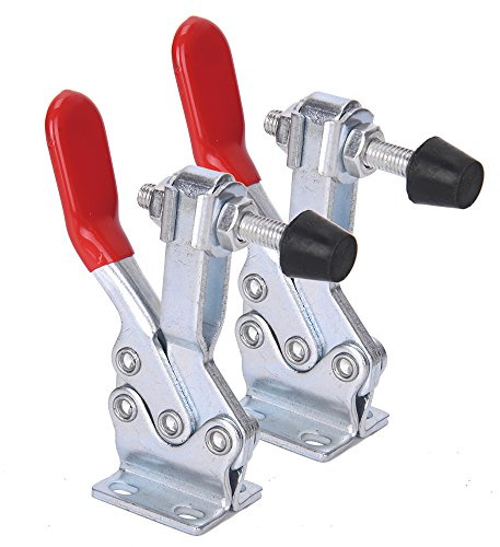 Accessbuy Toggle Clamp 225D 500Lbs Holding Capacity Heavy Duty Large Hold Down Clamp Quick-Release Horizontal Clamp（2Pack)