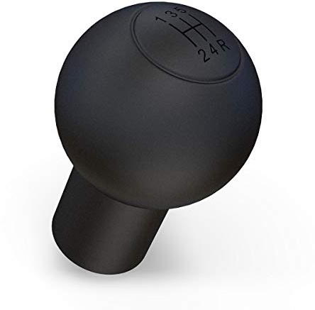 kwmobile Hülle kompatibel mit VW Audi 5-Gänge Schaltknauf Rund Typ B - Silikon Gang Schaltknüppel Cover Schutzhülle in Schwarz