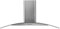electriQ 90cm Curved Glass Chimney Cooker Hood - Stainless Steel