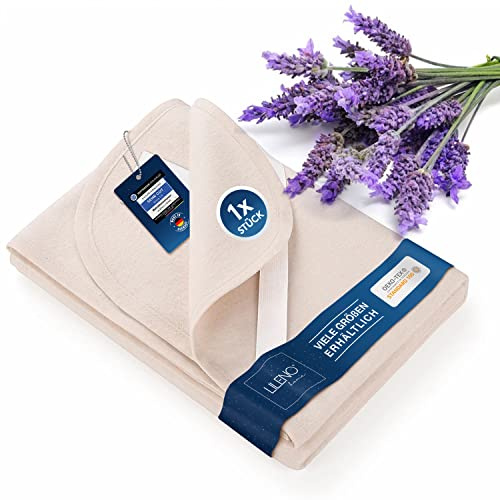 LILENO HOME Matratzenschoner 70x140 cm - Matratzenauflage [95°C Kochfest] | aus 100% Baumwoll-Kalmuck - Molton Matratzenauflage 70x140 cm als Matratzenschutzbezug u. Matratzenschoner Bettschutz