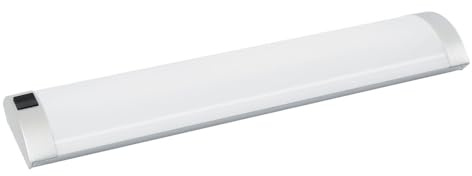Gefom - Regleta de diseño LED integrada, 40 cm, 5 W, 260 lúmenes, con interior