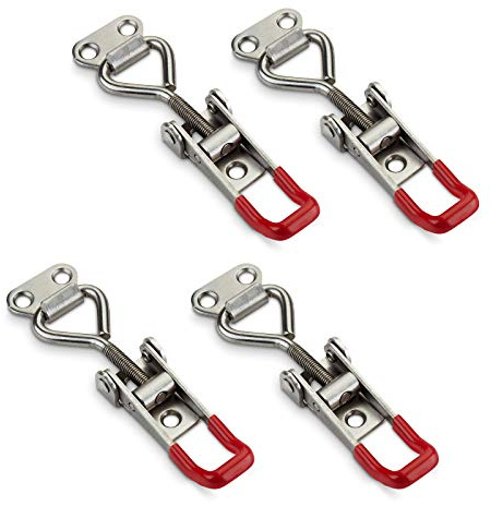4er Set SOTECH Spannverschluss M5 Haltekraft 165kg | Edelstahl SS304 verstellbare Halteklaue