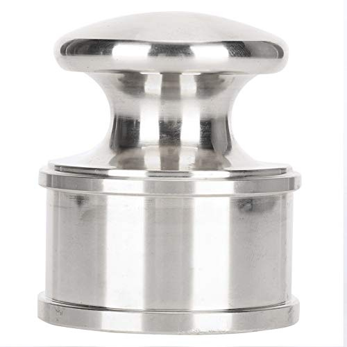 Pisapapeles de Cuero, pisapapeles de Metal, prensado a Mano, prensador de Peso de Cuero para Tallado de Cuero, punzonado, Suministros de fabricación de Cuero(Acero Inoxidable)