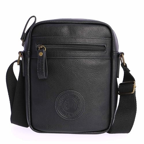 Coronel Tapioca - Bandoleras Hombre - Bolso Hombre - Bolso hombre bandolera - Bolso Bandolera hombre - Bandolera piel hombre para uso diario, casual, viaje o negocios