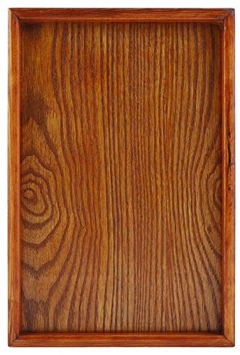 Tyenaza Bandeja de Madera para Servir Plato, Platos de Madera para Carne, Bandeja pequeña Rectangular sólida Natural para Aperitivo de Queso para Fiestas de Comida(30 * 20cm)