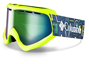 Columbia Unisex Kid's Snow Goggles SNOWCATION - Typo Green/White with Green Ion Lens