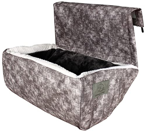 KaraLuna Heating Lounger | Also Suitable for Large Cats I Cat Bed Heating Hanging Cave Cat Heating Hammock Radiator Lounger Cats Heating Lounger Cats XXL (Brown)