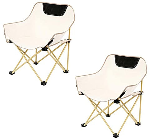HMTE Packungen Outdoor-Stühle, Ultraleicht und faltbar, Campingstuhl mit Seitentasche, Tragkraft 130 kg, für Reisen, Sport, Strandgartenarbeit