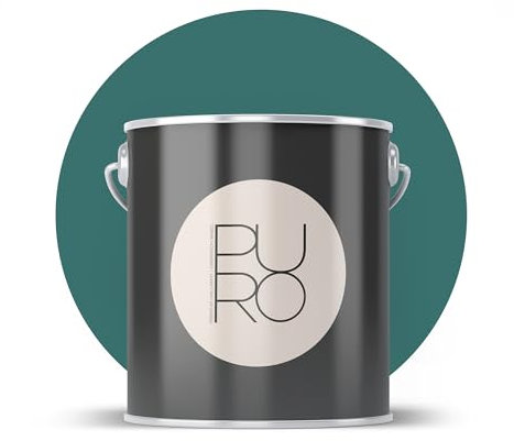 Livingwalls PURO Premium Wandfarbe c4011 - Malerfarbe mit sehr hoher Deckkraft - matte hochwertige Innenfarbe in Grün - 1l