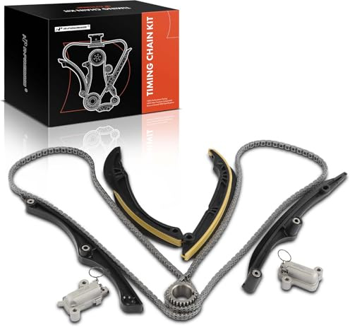 A-Premium 9-PC Engine Timing Chain Kit W/Sprocket & Tensioner & Guide Compatible with Ford F-150 2017-2020, Expedition 2018-2021 & Lincoln Navigator 2018-2022 - DOHC, V6 3.5L, Replace# L3E6K255BA