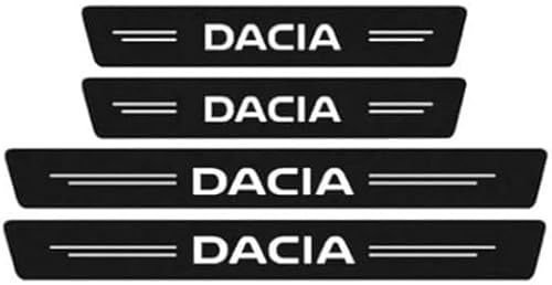 DZPFDC 4 Pièces Protection Seuil de Porte de Voiture pour Dacia Duster 2024,Protection Portiere Voiture,Fibre Carbone Seuil Porte Voiture Autocollant