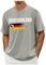 Germany Jersey European Championship 2024 T-Shirt Men's T-Shirt Germany Flag Football Jersey Fan Item T-Shirts for Men Short Sleeve Crew Neck Summer Short Sleeve Sports T-Shirt Jogging Suit Cotton