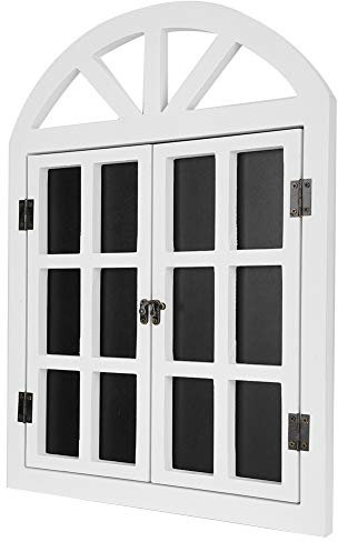 Holz-Jalousien, Nachrichtentafel, Kreidetafel, Rustikale Fenster-, Wand-, Tafel-Dekoration