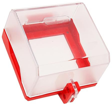 Bloqueo de Cubierta de Botón de Parada de Emergencia, Cubierta de Interruptor de Botón Transparente Tipo Caja, Cubierta de Bloqueo Protectora de Cubierta de Interruptor de