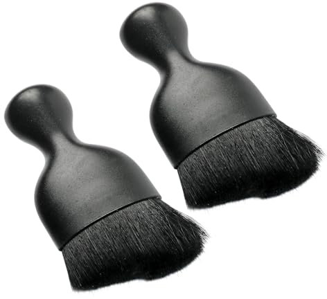 Flaconi 2PCS Auto Reinigungsbürste,Auto Zubehör Innenraum,Auto Innenreinigung,Auto Reinigungspinsel,Staubbürste Auto,Auto Pinsel Innenraum,Auto Staub Pinsel für Armaturenbrett (Schwarz)