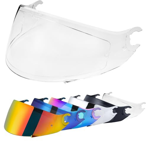 VCOROS Visiere Casque Moto pour Shark D Skwal - Skwal 2 | Casque Moto Pare-Vent Casque Lentille,Remplacement de Visière de Casque