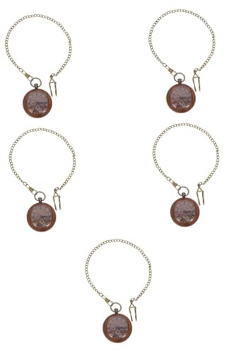 SAFIGLE 5stücke Vintage Taschenuhr Mit Kette Retro-Design Für Und Tragbar Als Für Besondere Anlässe