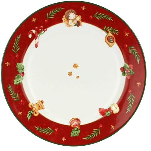 THUN, Piatto in Porcellana, Versione Grande, Collezione Sorprese di Natale, Piatto da Collezione, Idea Regalo per Natale, Ø 31cm