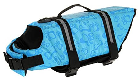 GRIRIW Reflektierende Hundeweste Für Und Einstellbare Schwimmweste Für Kleine Große Hunde Für Training Und Outdoor-aktivitäten