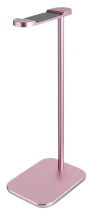 GTOULHH Headphone Holder Headset Stand Headphone Stand Aluminum Alloy Headphone Stand Head-mounted Headset Stand Desktop Headset Display Stand Headset Holder(Pink)