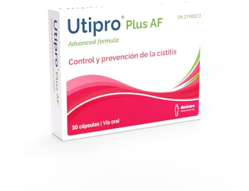 Utipro Plus AF - Tratamiento No Antibiótico - Control y Prevención de las Infecciones del Tracto Urinario – 30 cápsulas | Tratamiento no antibiótico. Ayuda al control y prevención de las infecciones del tracto urinario.