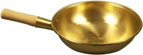 Padella Antiaderente, Padella Speciale strapazzata per Utensili da Cottura, Manico di Padella in Rame addensati in Rame in Rame Puro 34 cm (Diametro 34 cm)