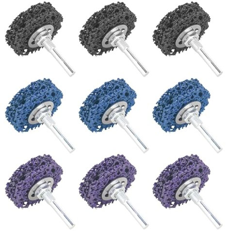 Disco CSD de 20 mm, 9 unidades CBS discos de limpieza gruesos, discos abrasivos CBS para amoladora angular de pintura, soldaduras de óxido, limpieza y eliminación