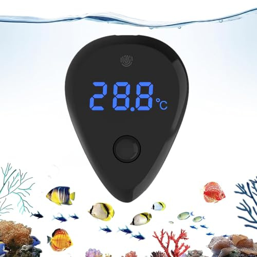 Thermomètre pour Aquarium - Capteur de Température, Affichage LED Précis Pour La Maison École Projets Scientifiques Expositions Aquatiques à Poissons Aquarium Pour Tortues
