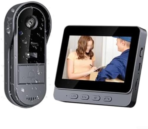 Wireless Video Doorbell, Smart WiFi Doorbell Ringer Intercom Two-Way Talk With 1080P Camera For Night Vision For Home Front Door