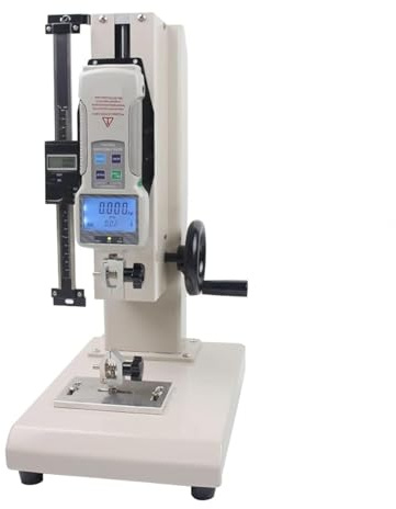 Macchina di prova di trazione e compressione ad alta precisione, Dinamometro a vite con display digitale e scala (500N-50KG), Supporto compatto